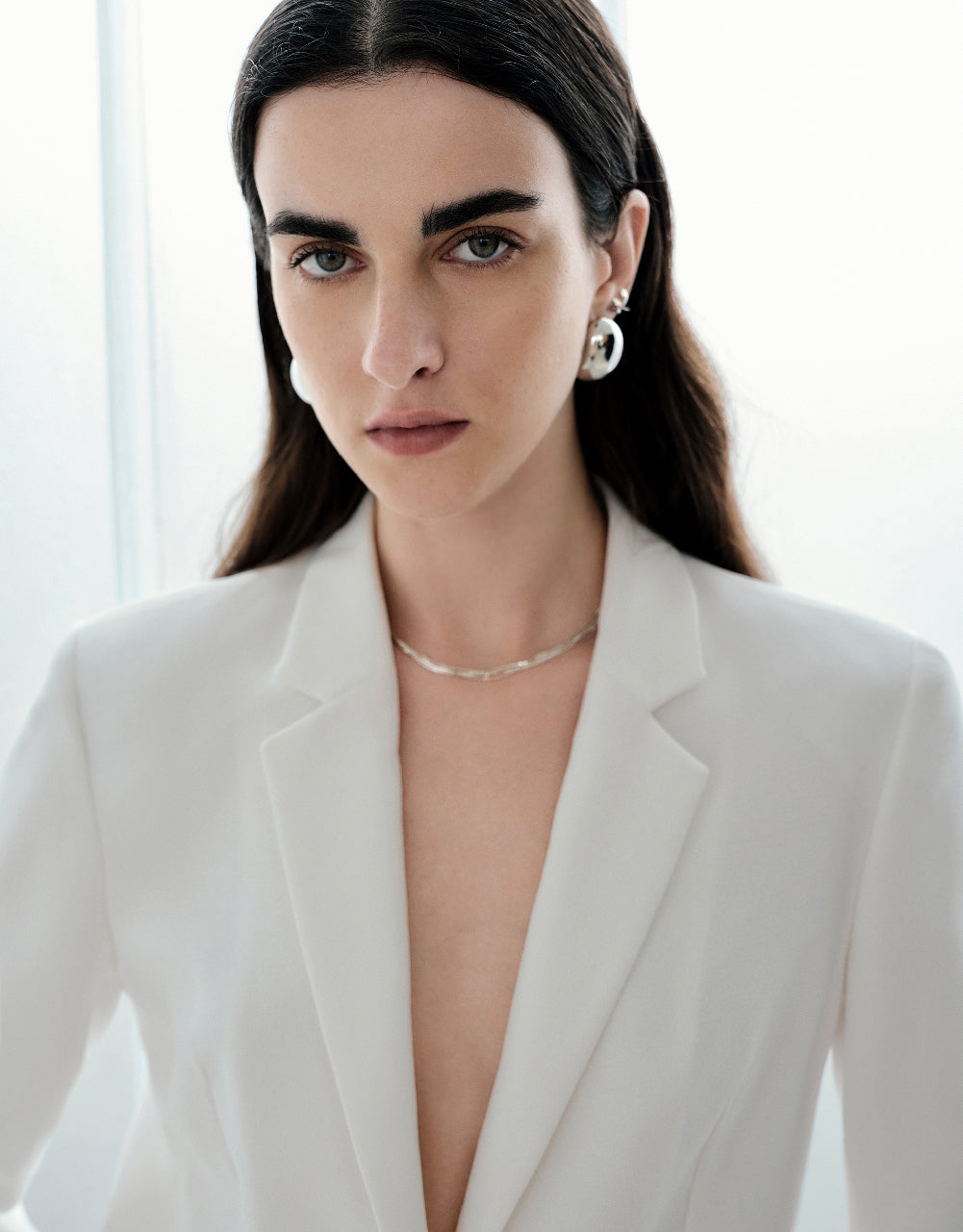 Notched Collar Blazer