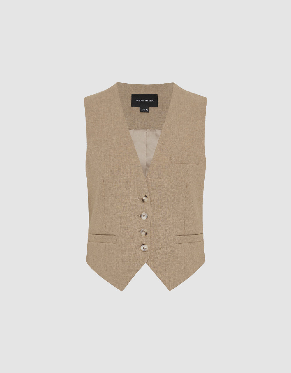 Button Up V-Neck Waistcoat