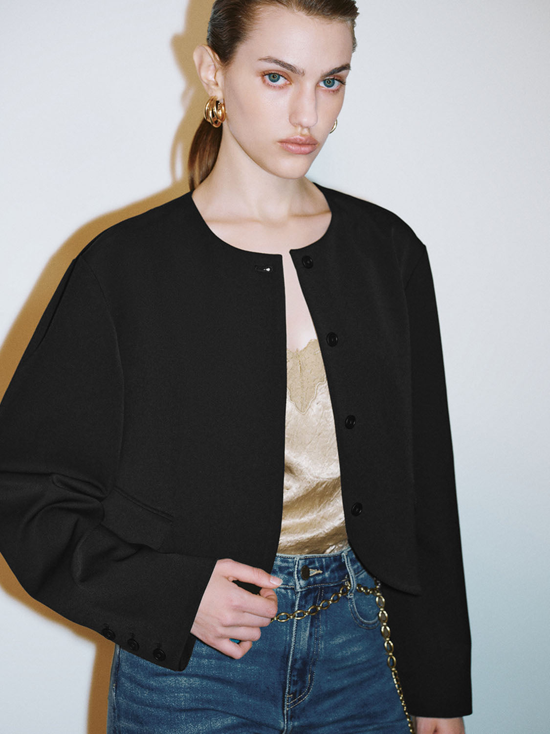 Cropped Loose Jackets