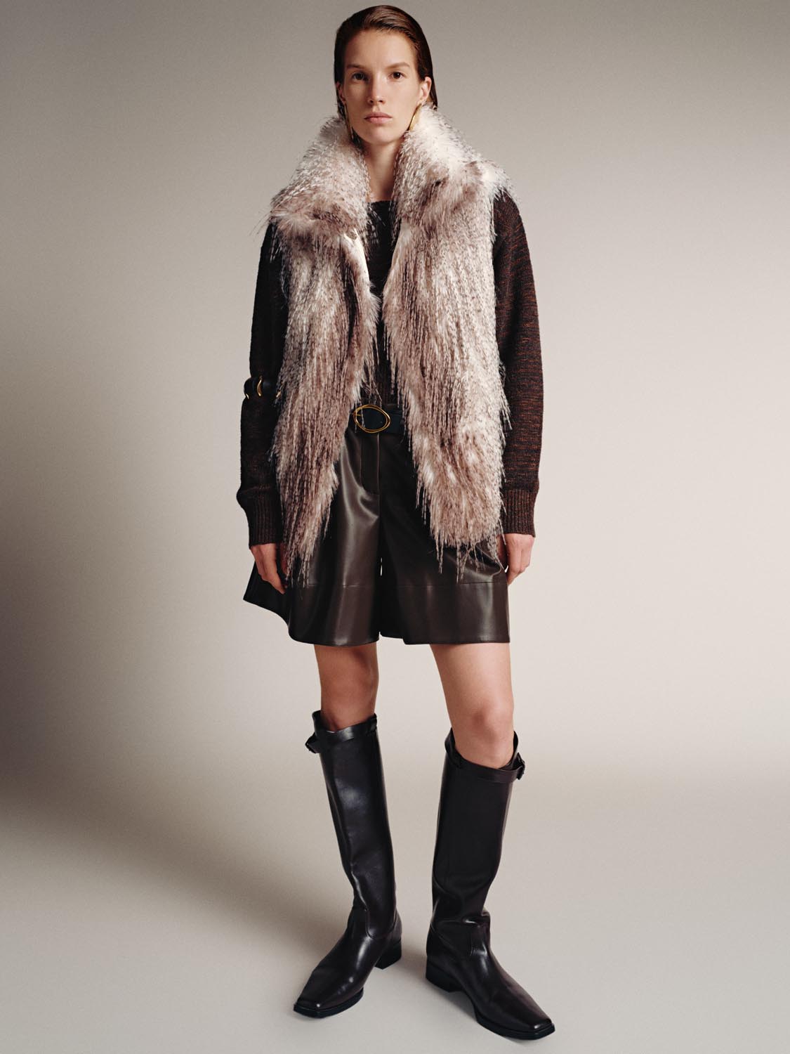 Sleeveless Faux Fur Jackets