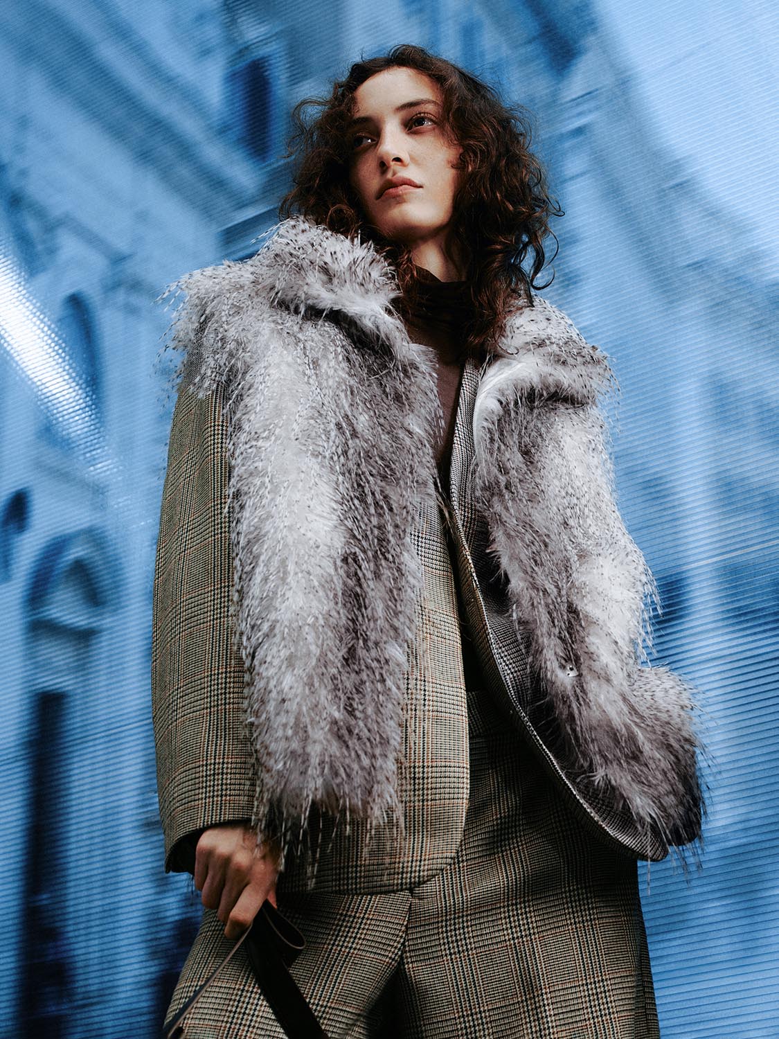 Sleeveless Faux Fur Jackets