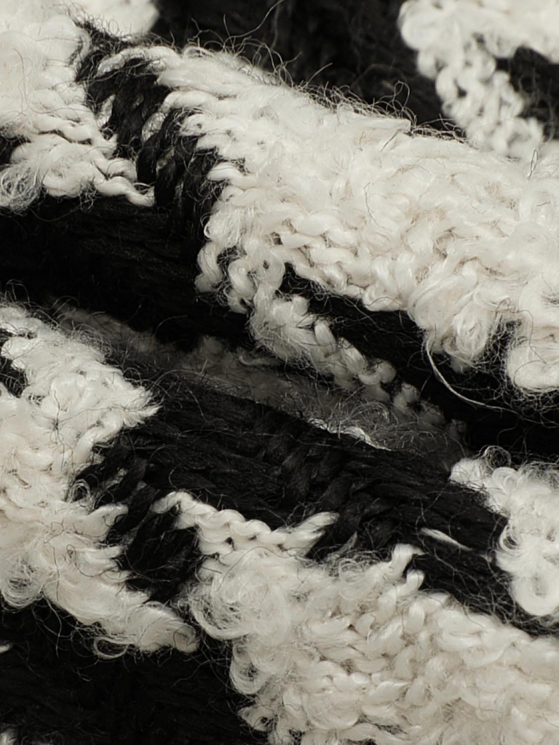 Houndstooth Raw Hem Tweed Jackets