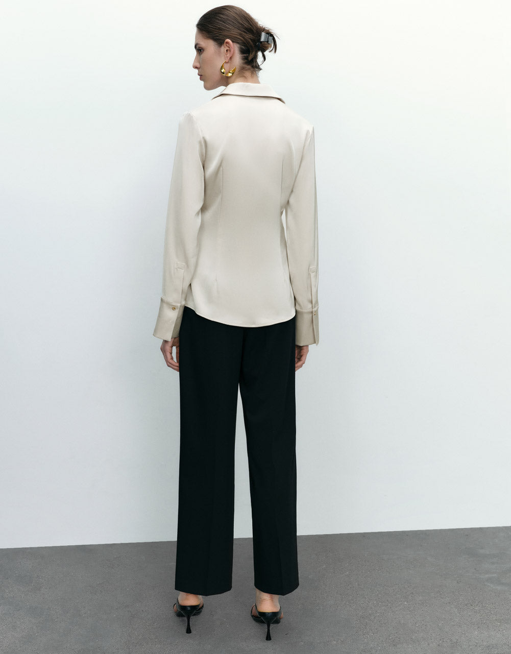 Button Up Skinny Shirt