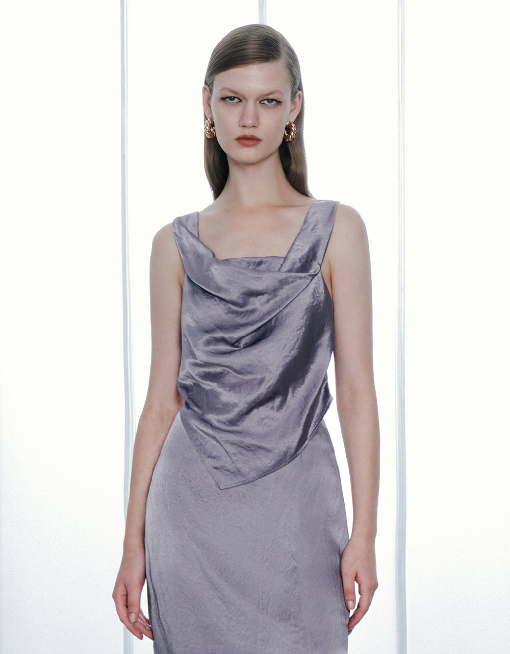 Silk Effect Sleeveless Blouse