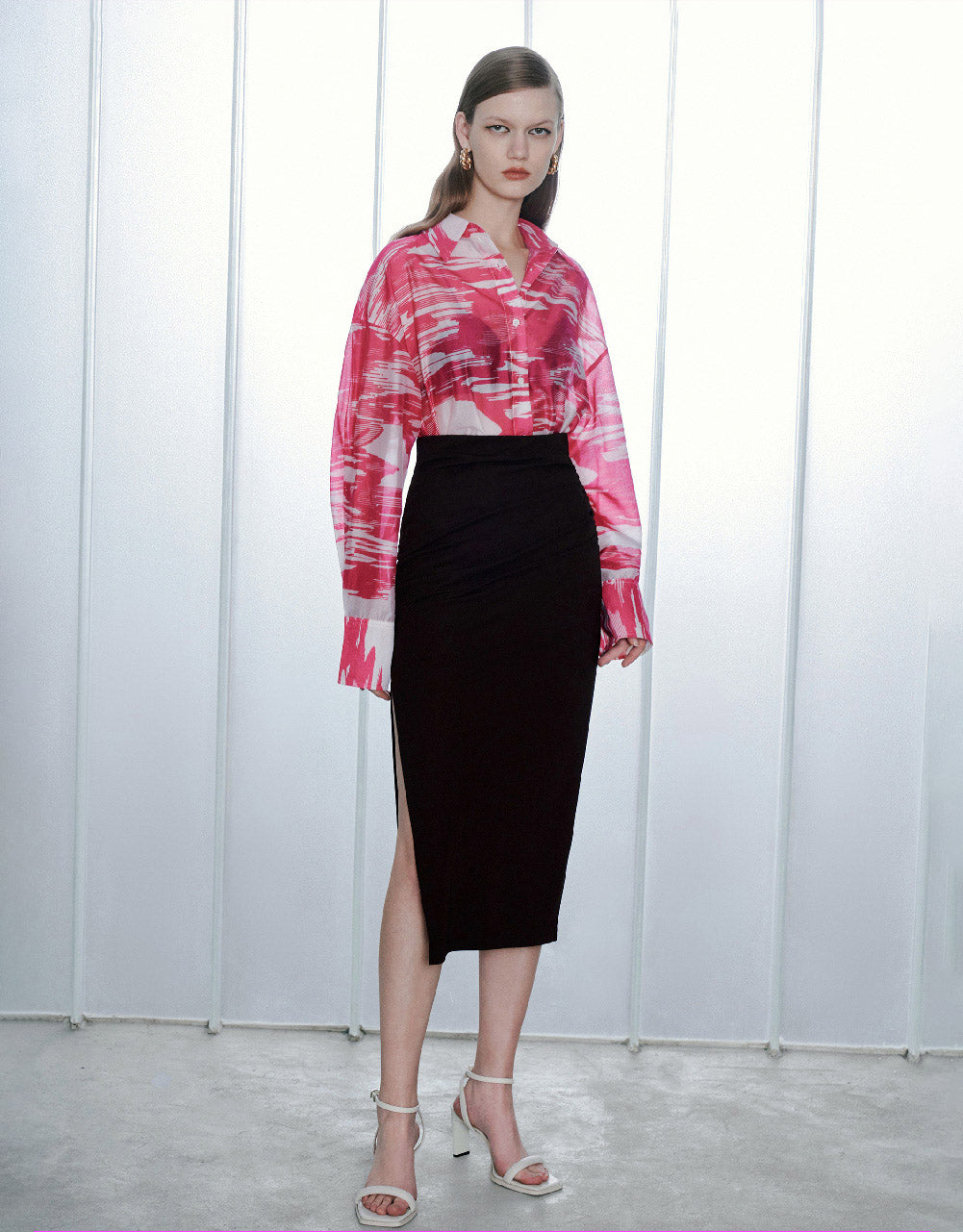 Standard Sleeve Button Up Shirt