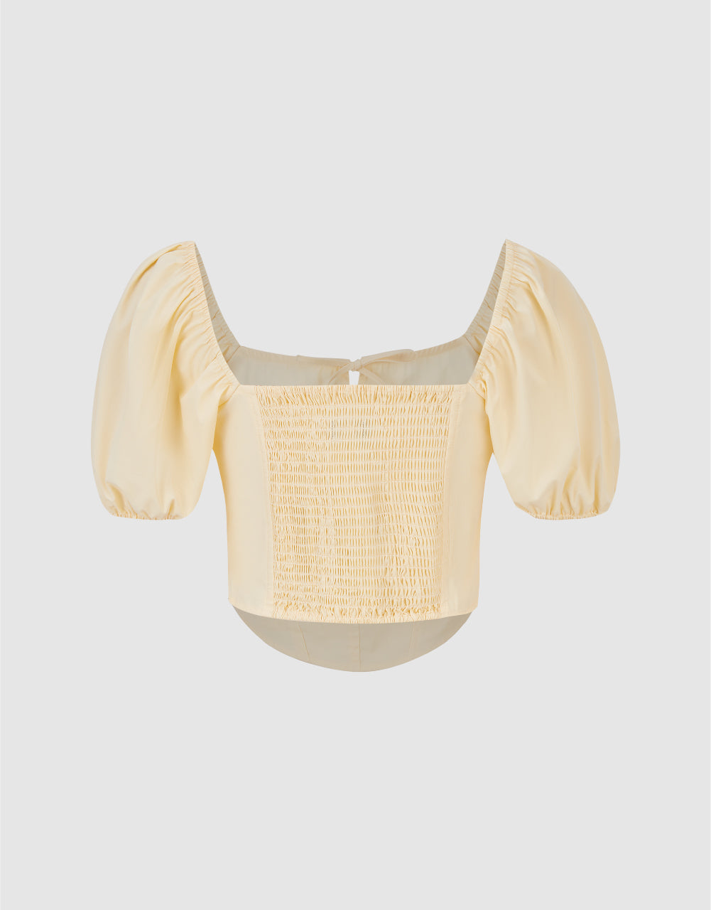 Puff Sleeve Crew Neck Overhead Shirt