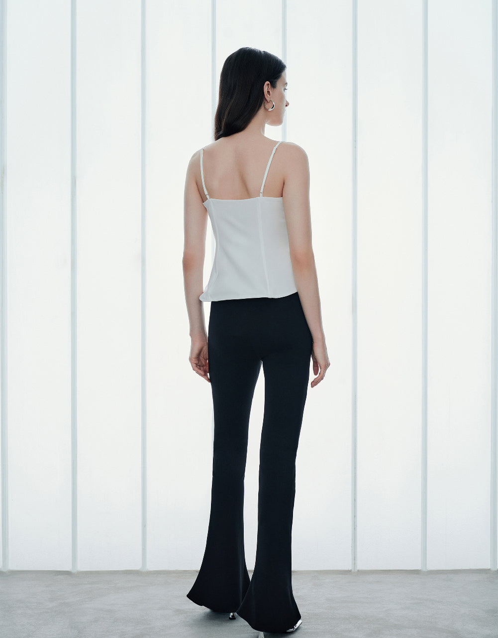 Flare Hem Off-Shoulder Cami Top