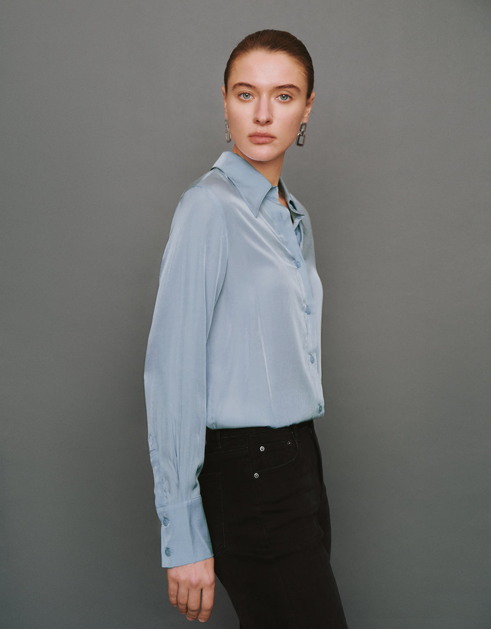 Button Up Straight Shirt