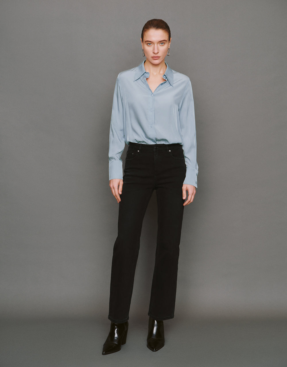 Button Up Straight Shirt