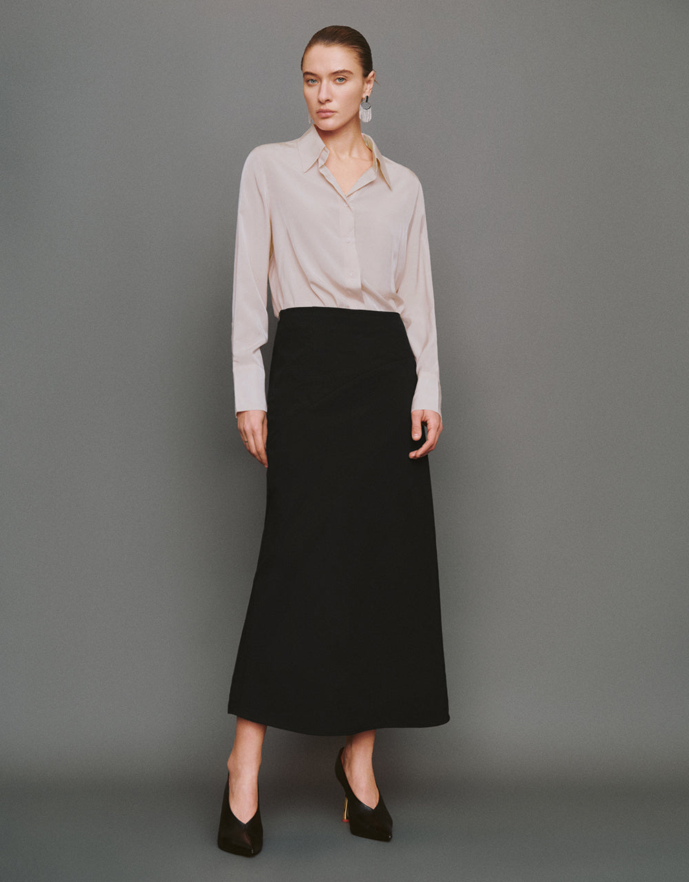 Button Up Straight Shirt
