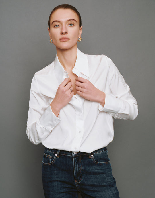 Button Up Straight Shirt