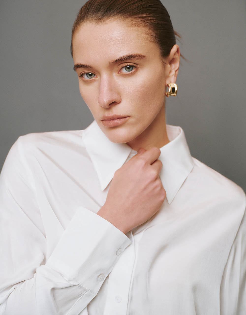 Button Up Straight Shirt