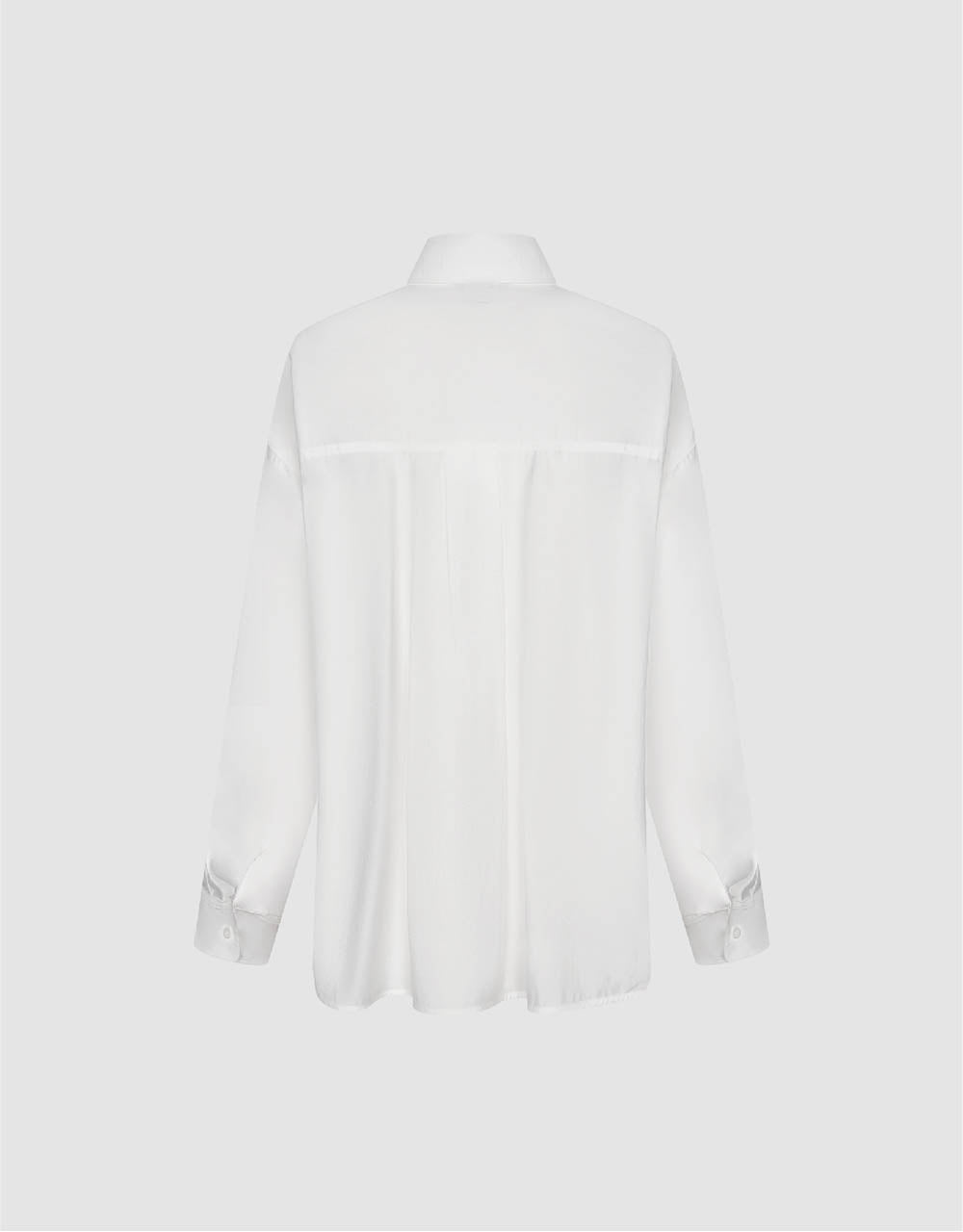 Rhinestone Décor Button Up Straight Shirt