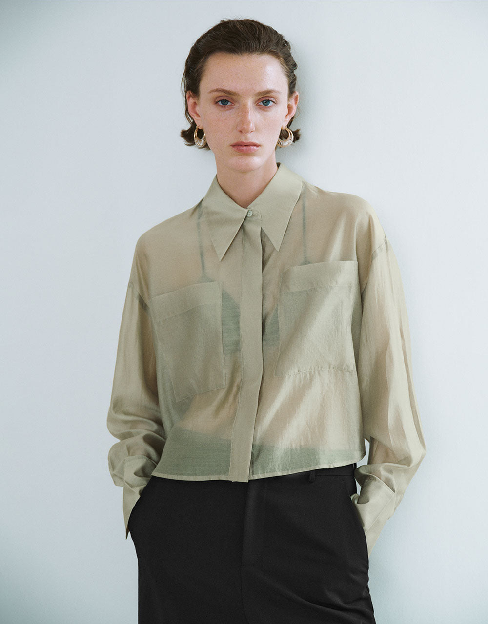 Straight Lapel Shirt