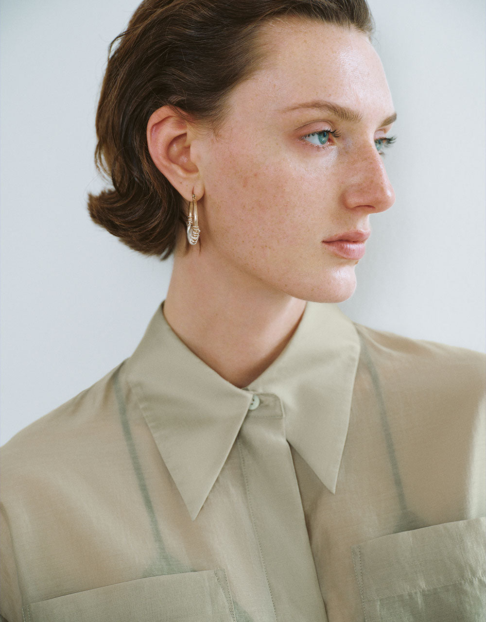 Straight Lapel Shirt