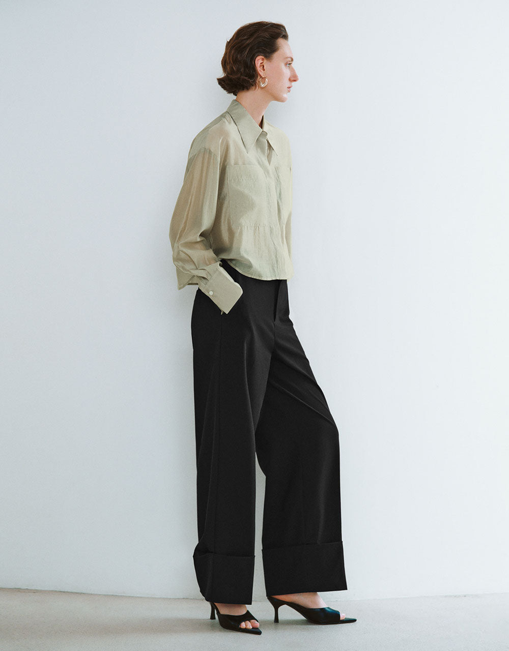 Straight Lapel Shirt