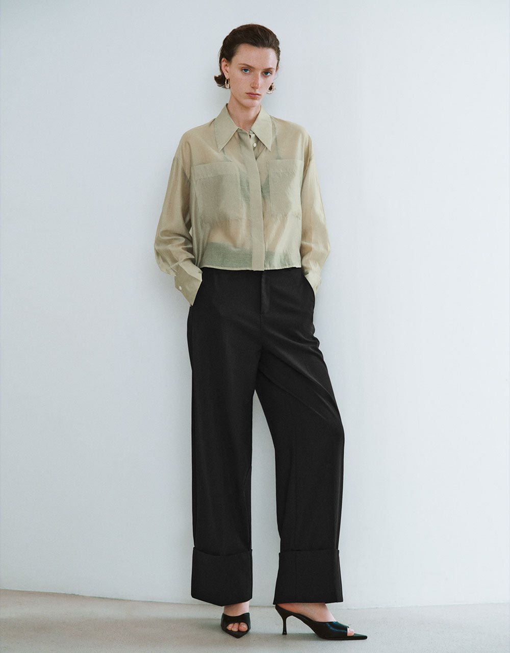 Straight Lapel Shirt