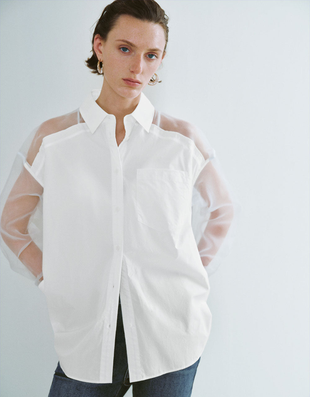 Button Up Straight Shirt