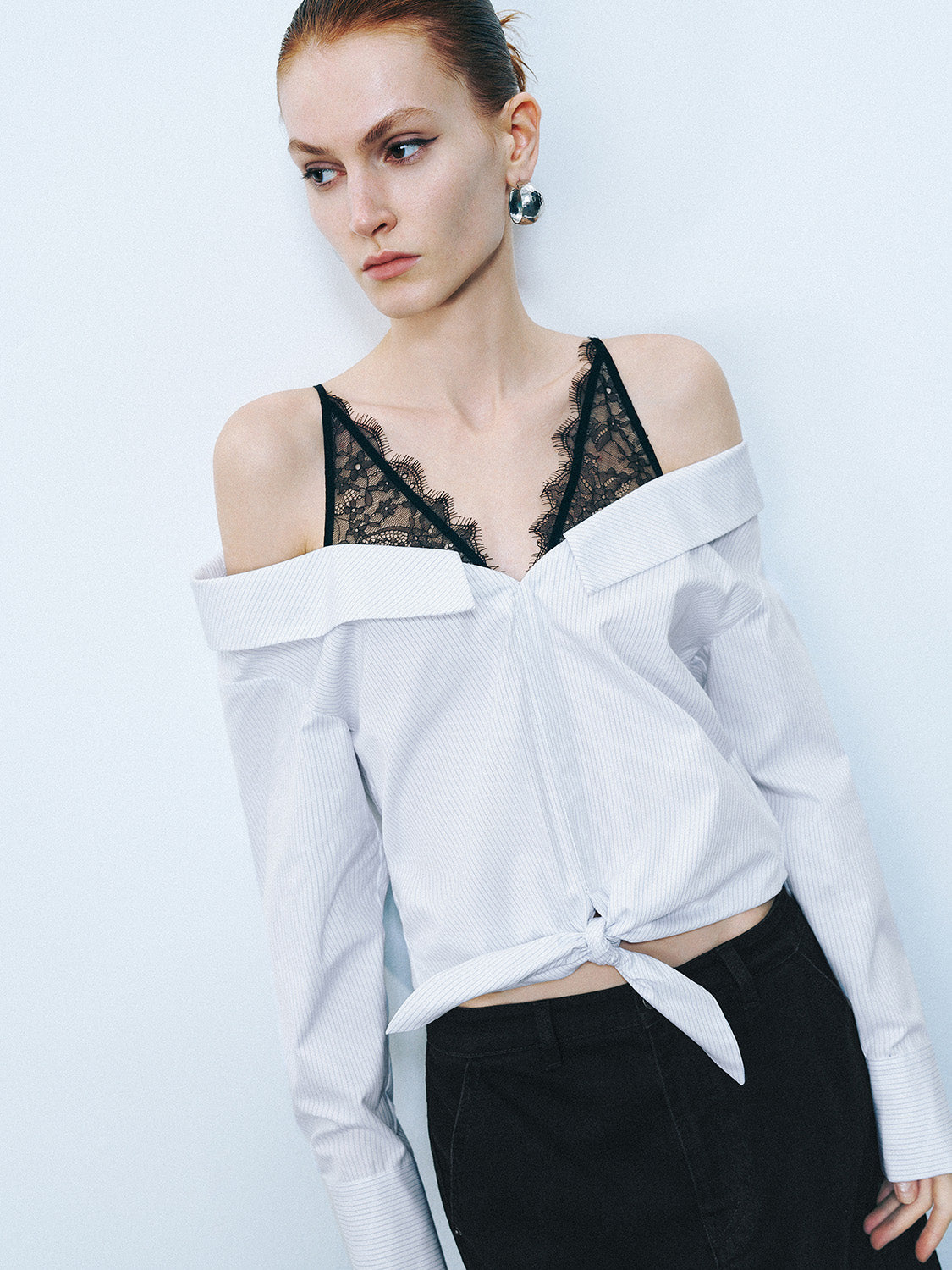 2 In 1 Off-Shoulder Blouse