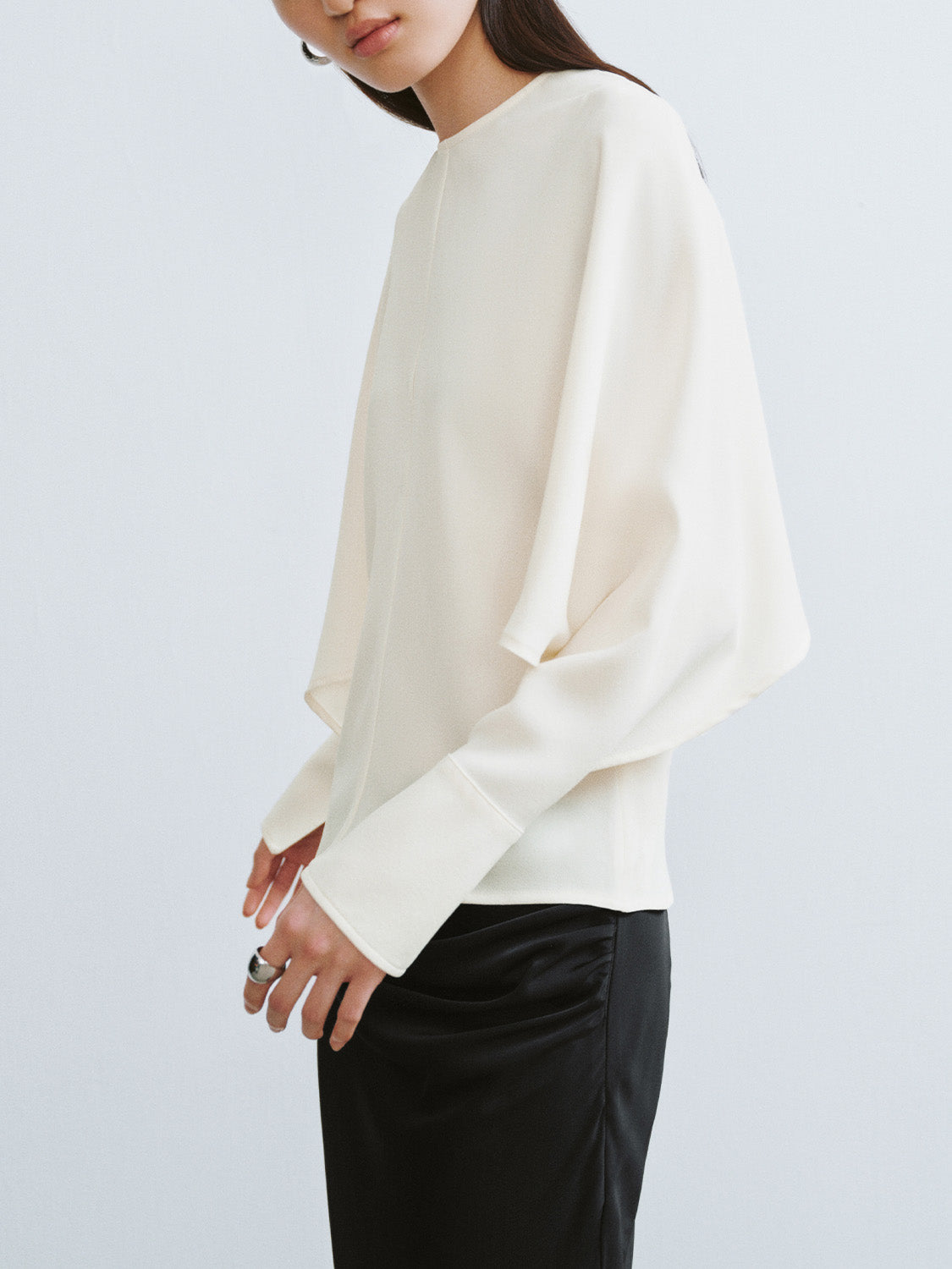 Crew Neck Loose Blouse