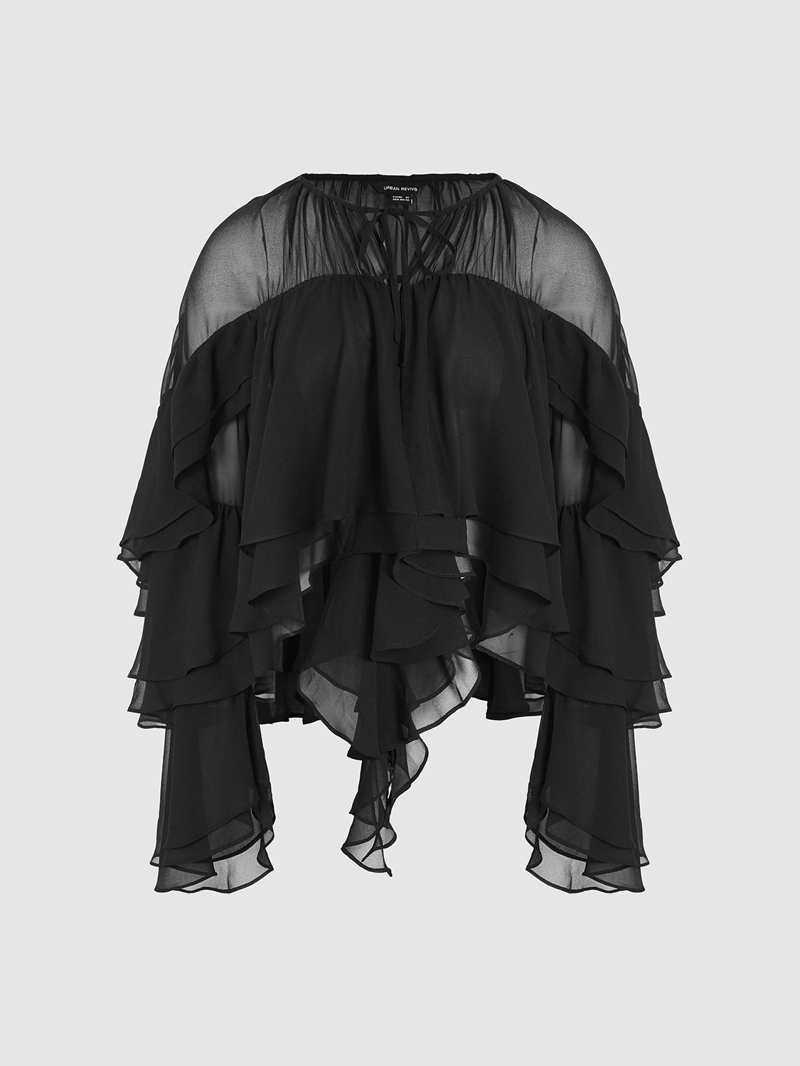 Ruffle Hem Overhead Shirt