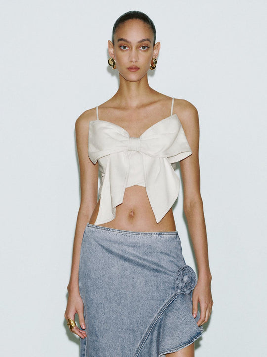 Bow Décor Cami Tops