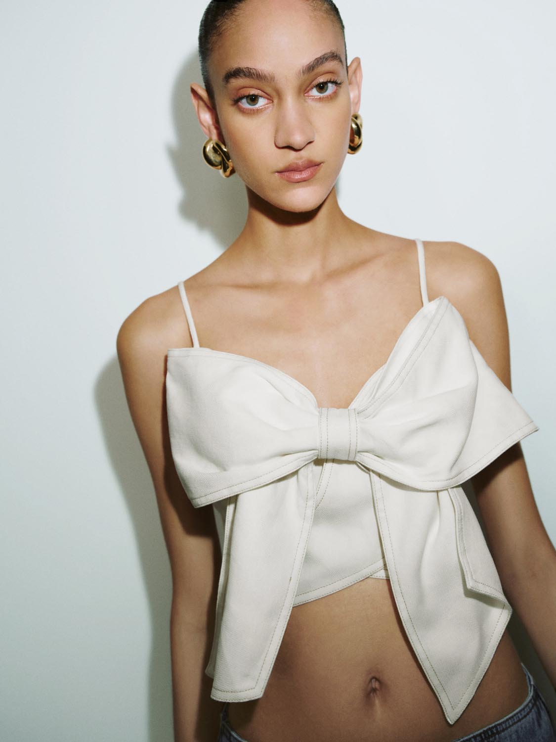 Bow Décor Cami Tops