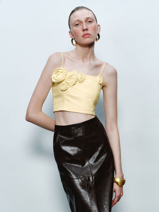 Flower Decor Cami Tops