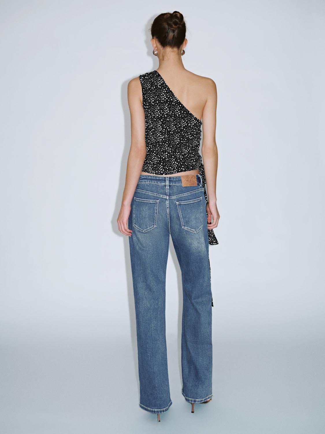 One Shoulder Cami Tops