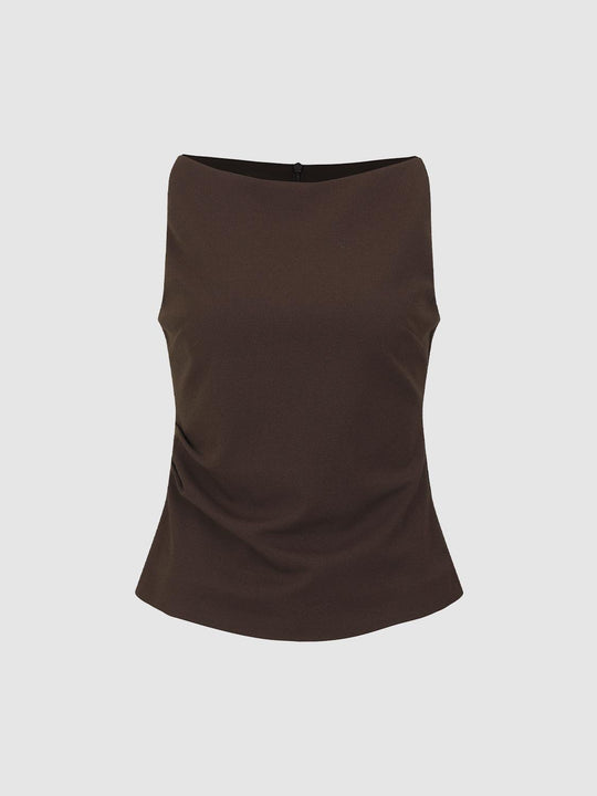 Sleeveless Overhead Skinny-Fit Shirts