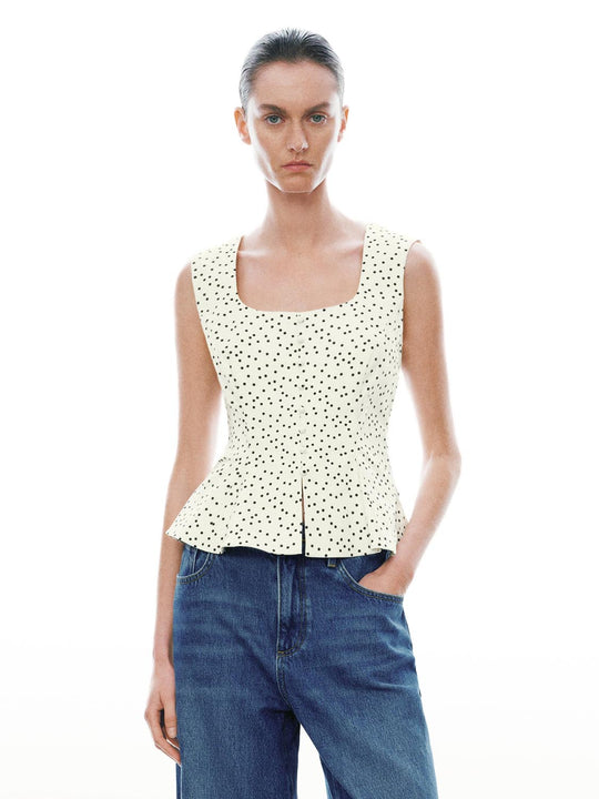 Square Neck Sleeveless Overhead Shirts