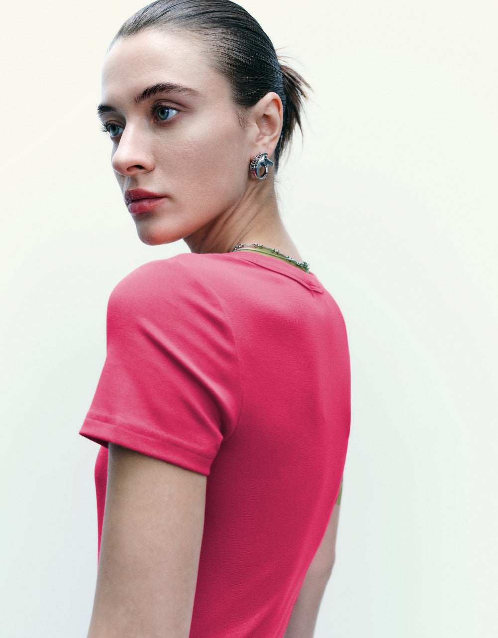 Crew Neck Skinny T-Shirt