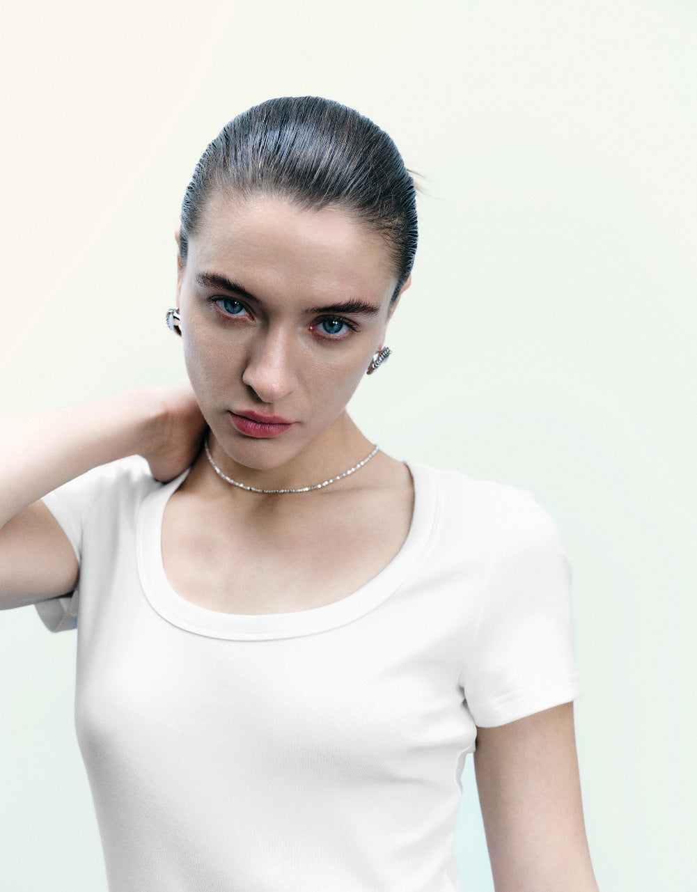 Crew Neck Skinny T-Shirt