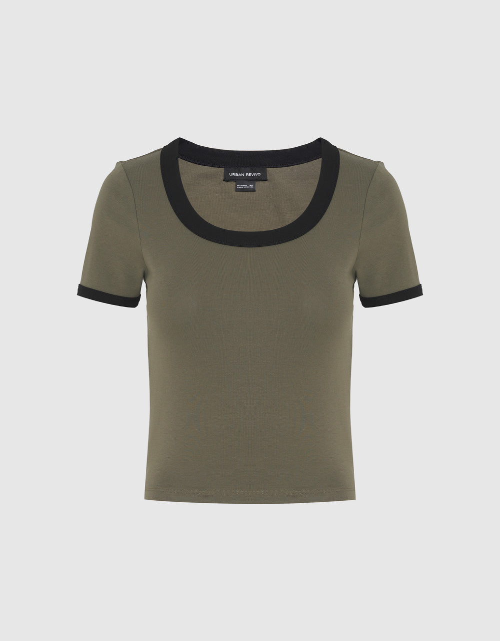 Contrast Crew Neck T-Shirt