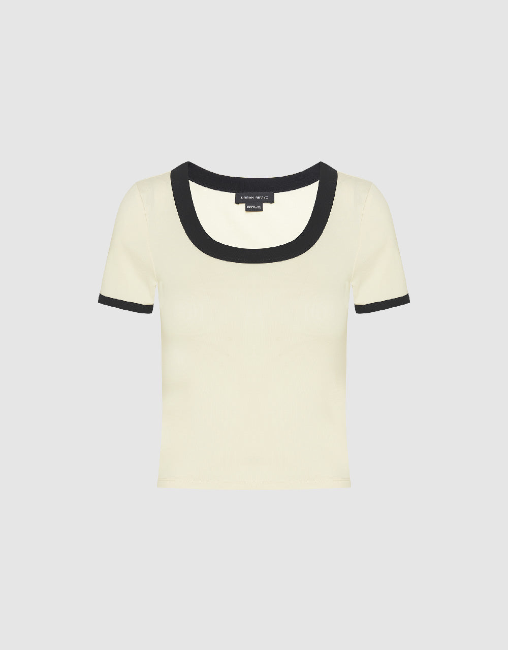 Contrast Crew Neck T-Shirt