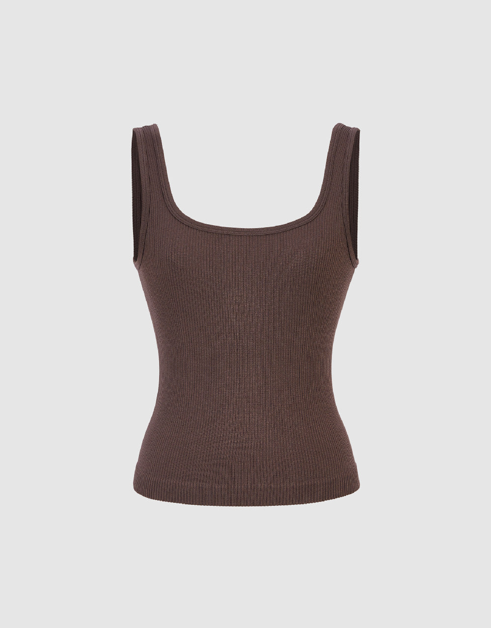 Knitted U Neck Tank Top