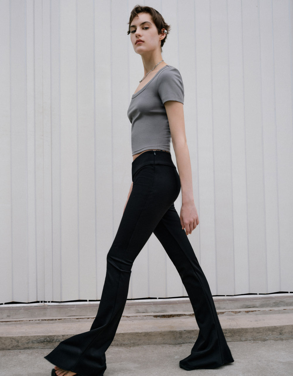 Crew Neck Skinny T-Shirt