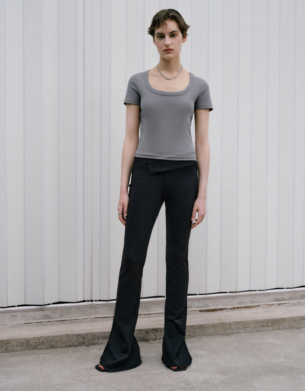 Crew Neck Skinny T-Shirt