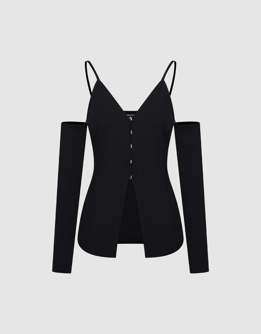 Cold Shoulder Knitted T-Shirt