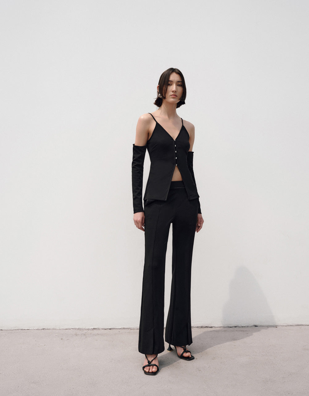 Cold Shoulder Knitted T-Shirt