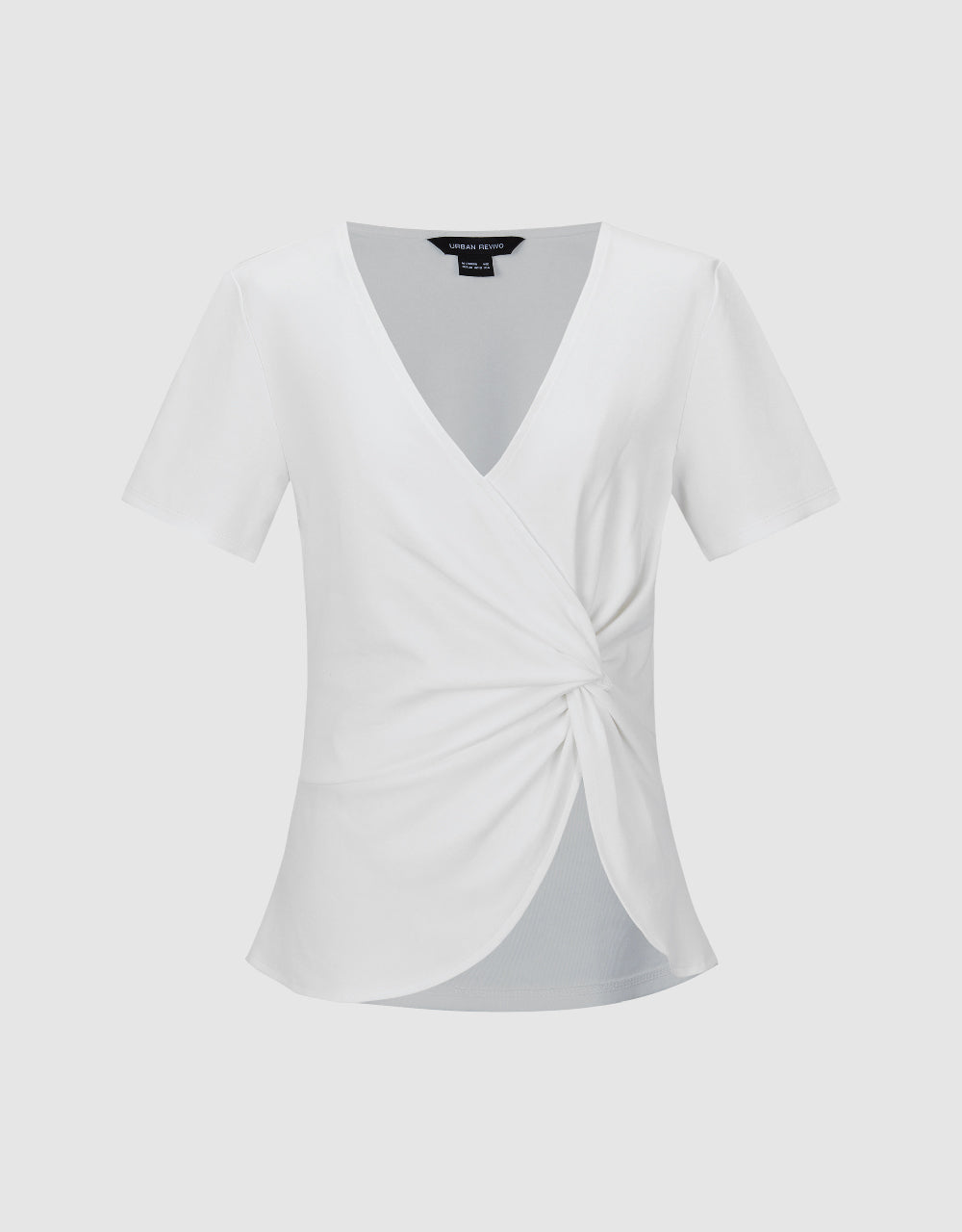 Twist V-Neck Skinny T-Shirt