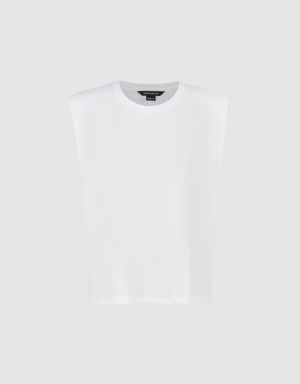 Printed Crew Neck Tank Top