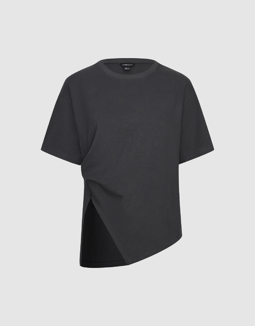 Asymmetric Crew Neck Regular T-Shirt
