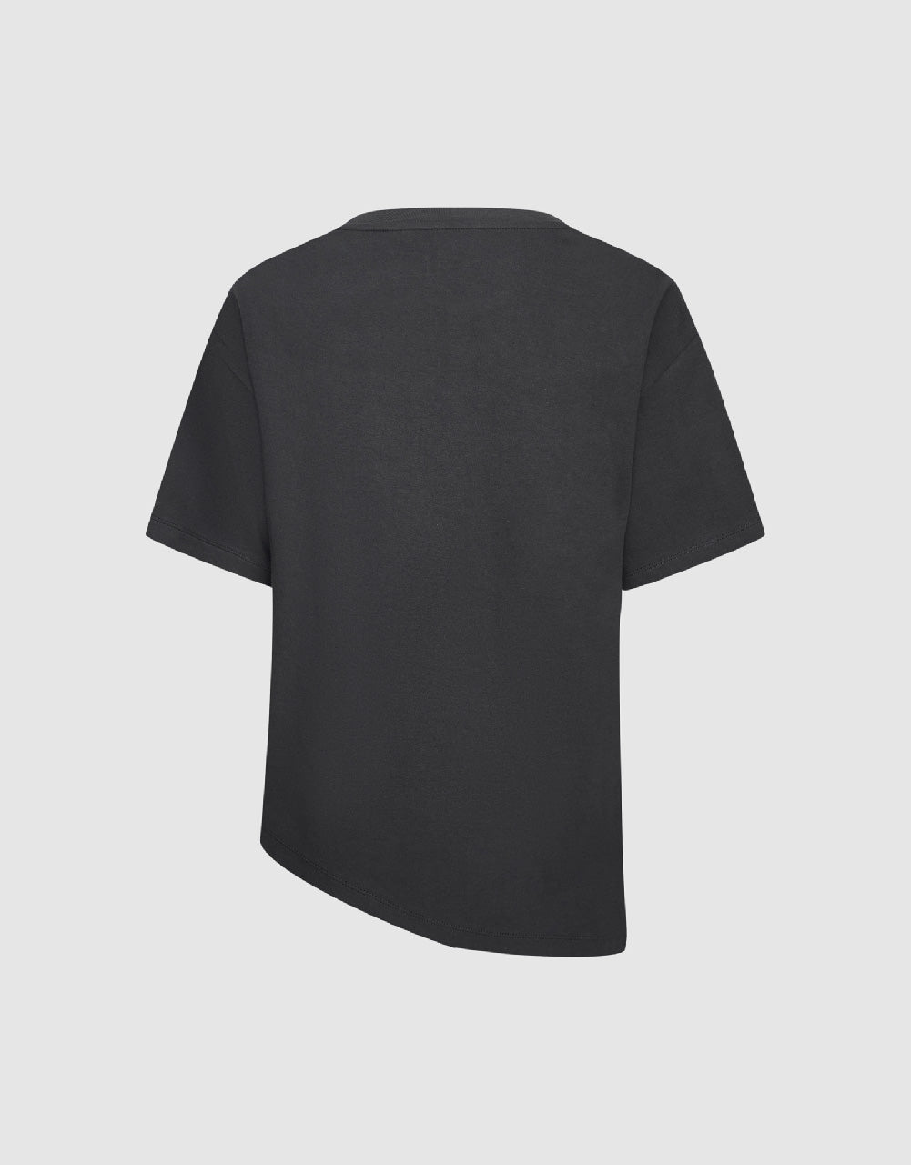 Asymmetric Crew Neck Regular T-Shirt