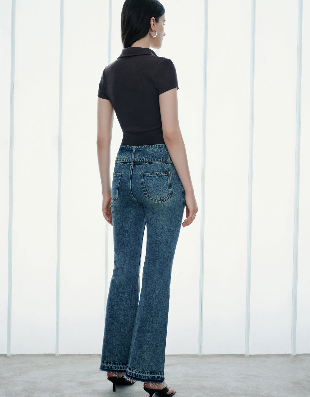 Lapel Skinny Top