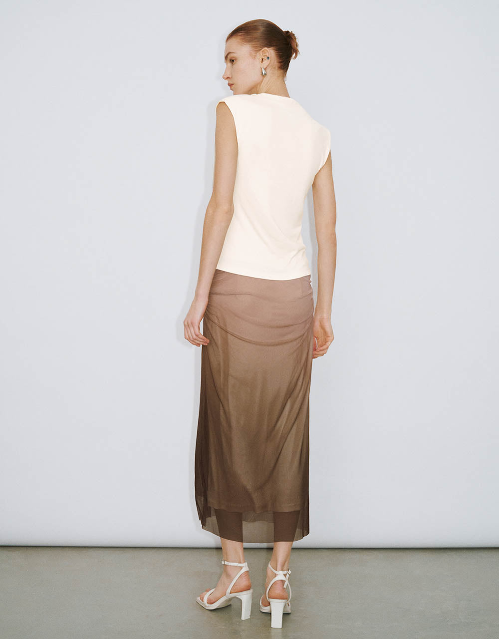 Cowl Neck Skinny Tank Top