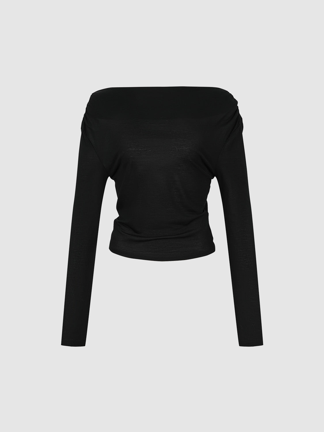 Cowl Neck Skinny T-Shirt