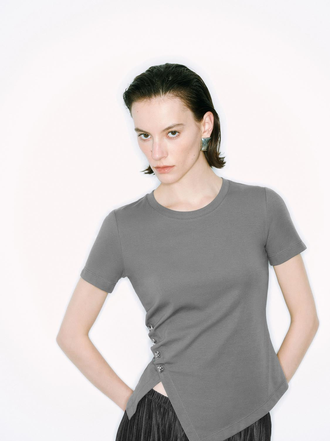 Split Hem T-Shirts