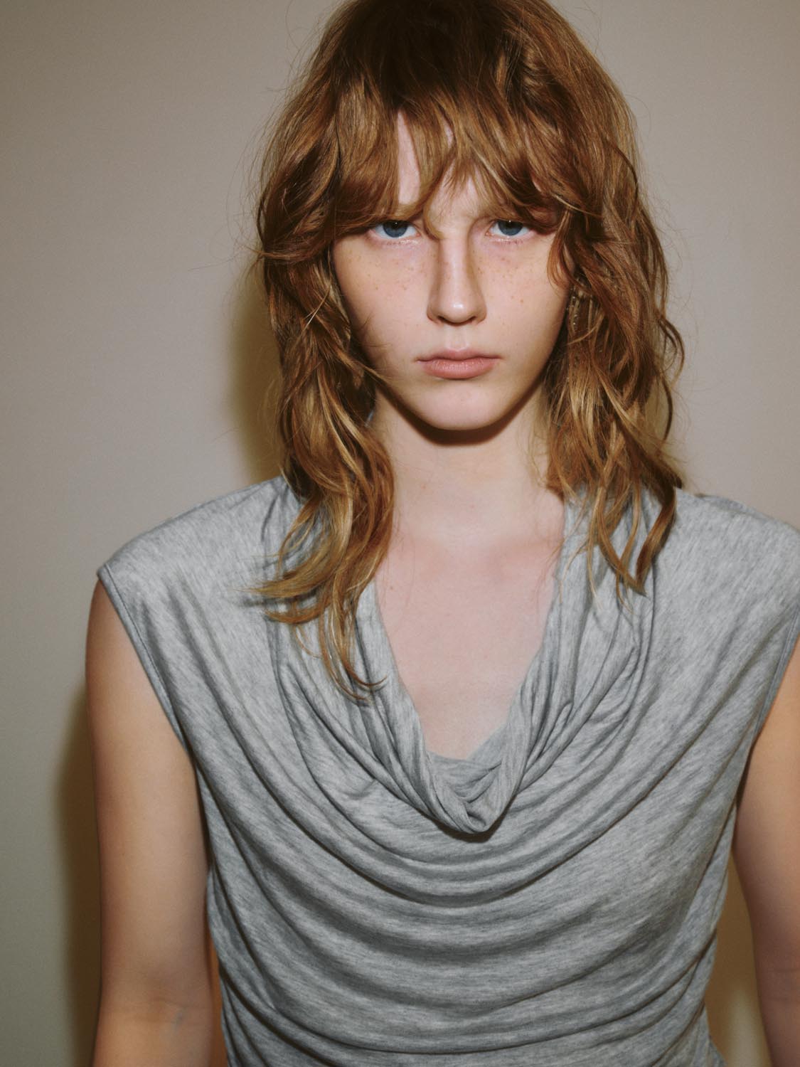 Cowl Neck Cap Sleeve T-Shirts