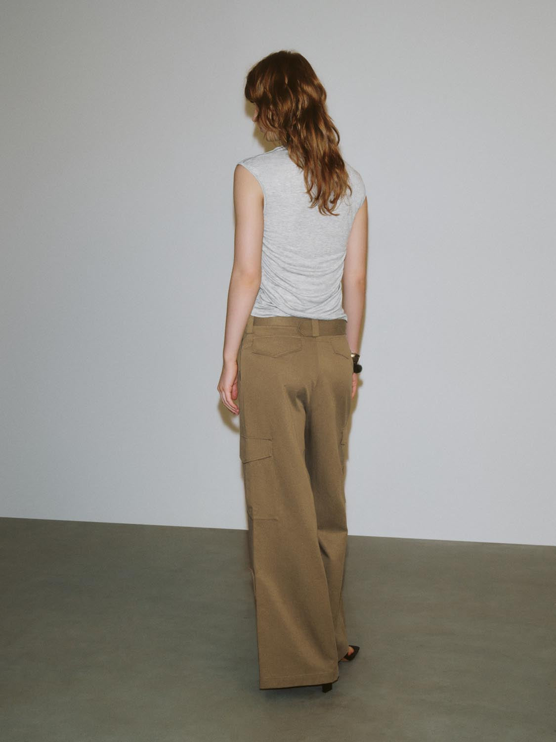 Cowl Neck Cap Sleeve T-Shirts